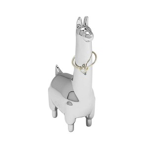Поставка за пръстени Umbra Zoola Llama, цвят хром