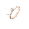 Дамски пръстен розово злато Blush 1133RZI