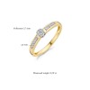 Златен дамски пръстен с диаманти Blush 1623BDI
