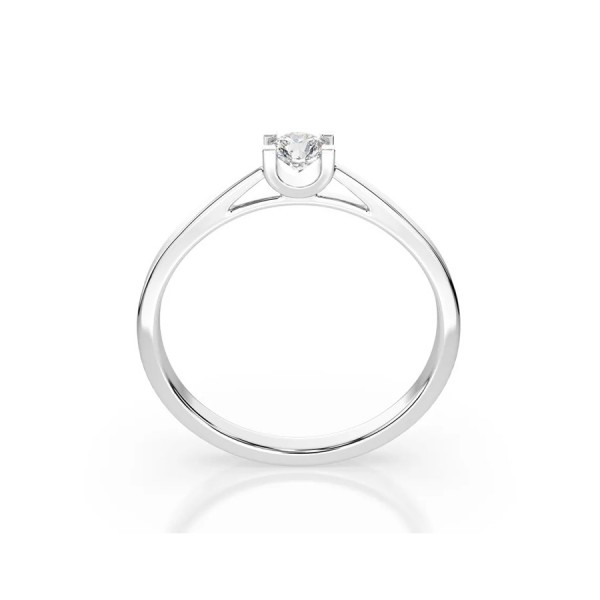 Дамски пръстен от бяло злато с диамант 0.15Ct Cara Diamanti K101-10020W(3.4)/14K