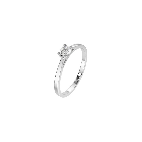 Дамски пръстен от бяло злато с диамант 0.15Ct Cara Diamanti K101-10020W(3.4)/14K