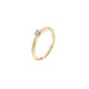 Златен дамски пръстен с диамант 0.06Ct Cara Diamanti K101-10021Y(2.5)/14K