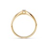Златен дамски пръстен с диамант 0.06Ct Cara Diamanti K101-10021Y(2.5)/14K
