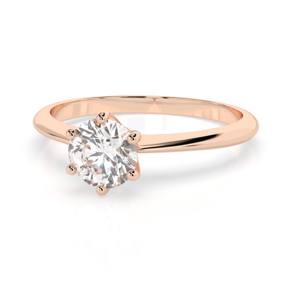 Дамски пръстен от розово злато с диамант Cara Diamanti K101-10027R