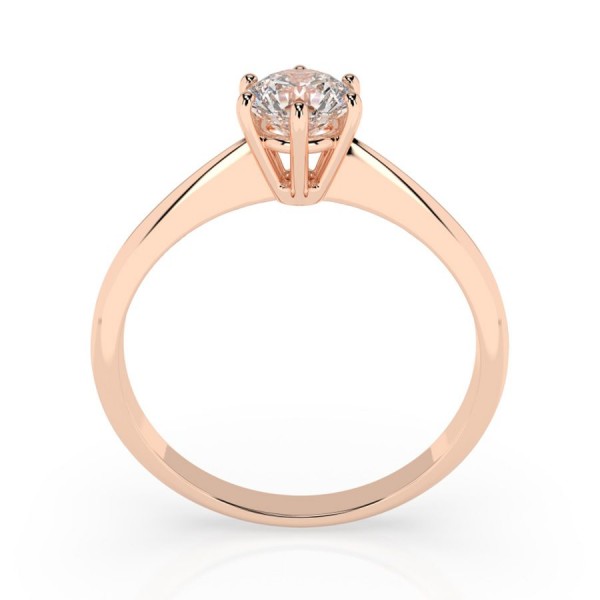 Дамски пръстен от розово злато с диамант Cara Diamanti K101-10027R