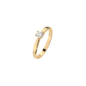Златен дамски пръстен с диамант 0.08Ct Cara Diamanti K101-10046Y(2.7)/14K