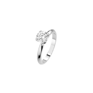 Дамски пръстен от бяло злато с диамант 0.50Ct