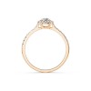 Дамски пръстен от розово злато с диаманти 0.25Ct и 0.29Ct Cara Diamanti K101-10095R(4.0)/14K