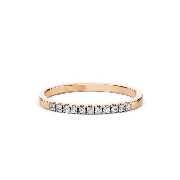 Дамски пръстен от розово злато с диаманти 0.11Ct Cara Diamanti K101-10109R(1.3)/14K
