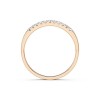 Дамски пръстен от розово злато с диаманти 0.11Ct Cara Diamanti K101-10109R(1.3)/14K