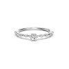 Дамски пръстен от бяло злато с диаманти 0.20Ct и 0.16Ct Cara Diamanti K101-10144W(3.7)/14K