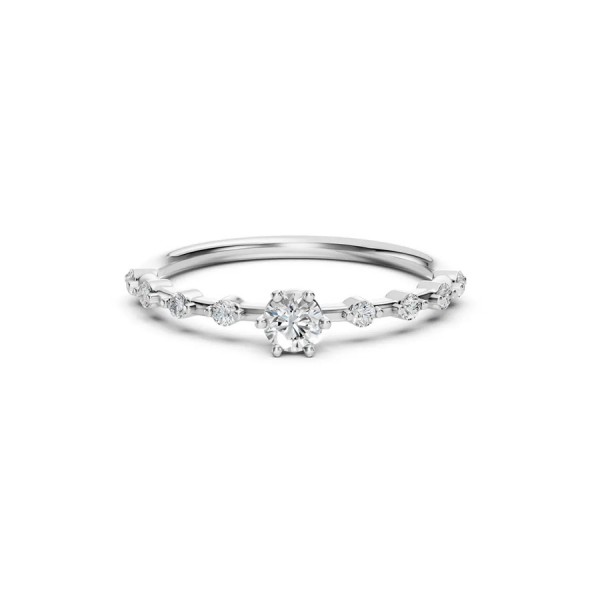 Дамски пръстен от бяло злато с диаманти 0.20Ct и 0.16Ct Cara Diamanti K101-10144W(3.7)/14K