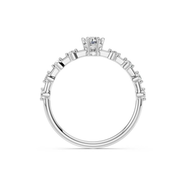 Дамски пръстен от бяло злато с диаманти 0.20Ct и 0.16Ct Cara Diamanti K101-10144W(3.7)/14K