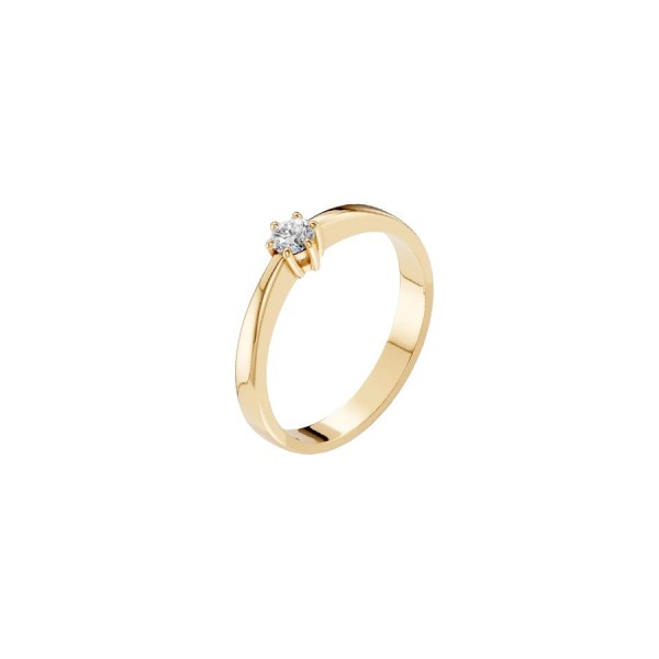Златен дамски пръстен с диамант 0.15Ct Cara Diamanti K101-10151Y(3.4)/14K