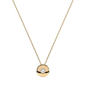 Златно дамско колие с диамант 0.04Ct Cara Diamanti K104-10015Y(2.2)/14K