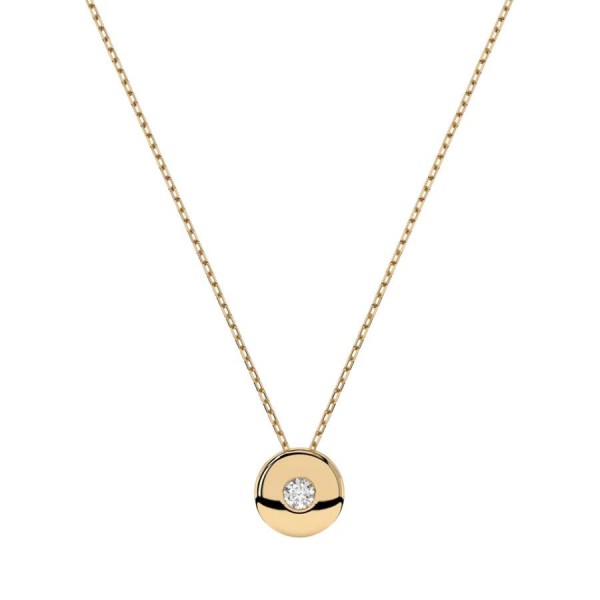Златно дамско колие с диамант 0.04Ct Cara Diamanti K104-10015Y(2.2)/14K