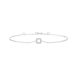 Дамска гривна от бяло злато с диаманти 0.06Ct Cara Diamanti K105-10016W/14K