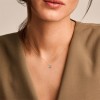 Златно колие с рожден камък топаз (месец март) Blush 3200YBT