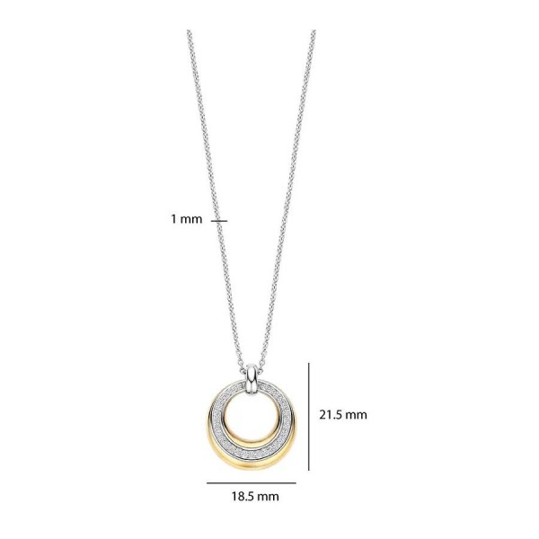 Сребърно дамско колие Ti Sento 34119ZY