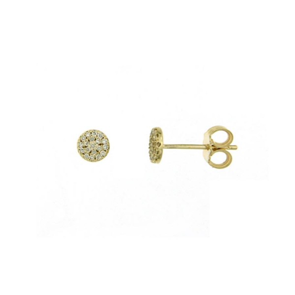 Дамски златни обеци с диаманти Cara Diamanti BB0423Y