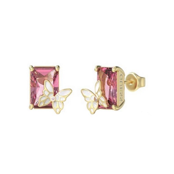 Дамски обеци с емайл Guess JUBE04095JWYGLPT/U