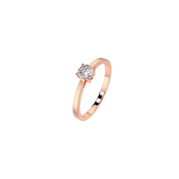 Дамски пръстен от розово злато с диамант Cara Diamanti K101-10012/1R