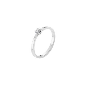 Дамски пръстен от бяло злато с диамант 0.15Ct Cara Diamanti K101-10012/1W(3.4)/14K