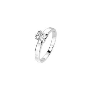 Дамски пръстен от бяло злато с диамант 0.15Ct Cara Diamanti K101-10013W(3.4)/14K