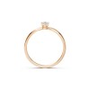 Дамски пръстен от розово злато с диамант 0.10Ct Cara Diamanti K101-10041R(3.0)/14K