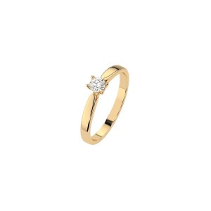 Златен дамски пръстен с диамант 0.15Ct Cara Diamanti K101-10046Y(3.4)/14K