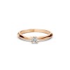 Дамски пръстен от розово злато с диамант 0.15Ct Cara Diamanti K101-10089R(3.4)/14K