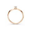 Дамски пръстен от розово злато с диамант 0.15Ct Cara Diamanti K101-10089R(3.4)/14K