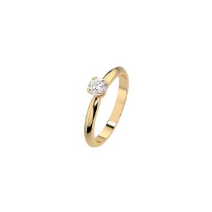 Дамски пръстен от злато с диамант 0.30Ct