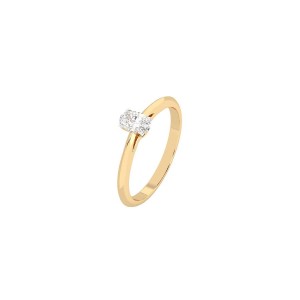 Дамски пръстен от злато с диамант Oval Cut