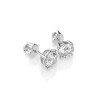 Дамски обеци от бяло злато с диаманти 1.40Ct K102-10012/1W(5.7)/14K