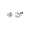 Дамски обеци от бяло злато с диаманти 1.40Ct K102-10012/1W(5.7)/14K