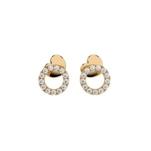 Златни дамски обеци с диаманти 0.16Ct Cara Diamanti K102-10055Y/14K Златни дамски обеци с диаманти 0.16Ct Cara Diamanti K102-10055Y/14K