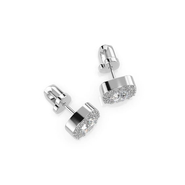 Дамски обеци от бяло злато с диаманти 0.80Ct и 0.20Ct Cara Diamanti K102-10152W(4.7)