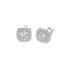 Дамски обеци от бяло злато с диаманти 0.80Ct и 0.20Ct Cara Diamanti K102-10152W(4.7)