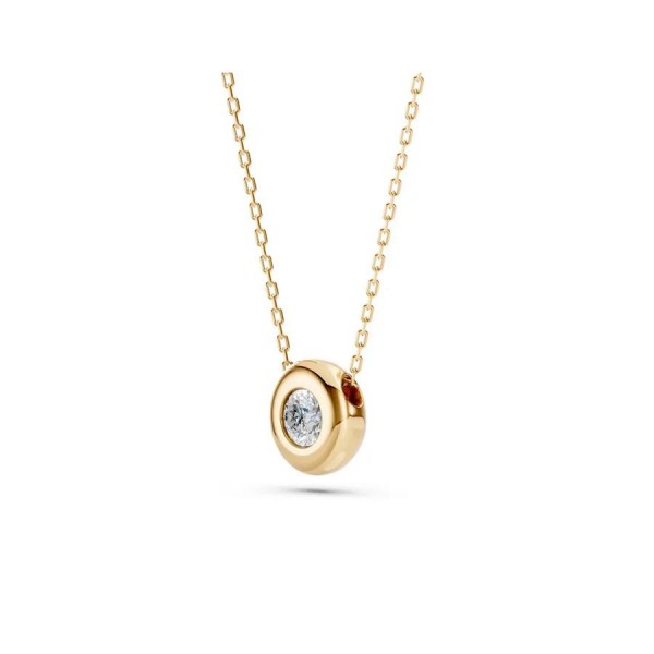 Златно дамско колие с диамант 0.15Ct Cara Diamanti K104-10007Y(3.4)/14K