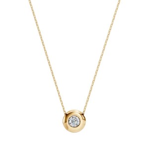 Златно дамско колие с диамант 0.15Ct Cara Diamanti K104-10007Y(3.4)/14K