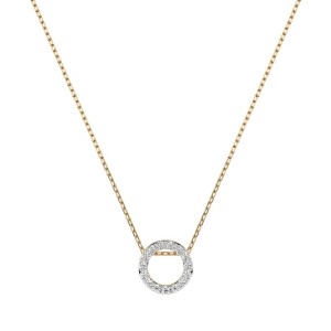 Златно дамско колие с диаманти 0.09Ct Cara Diamanti K104-10028Y/14K