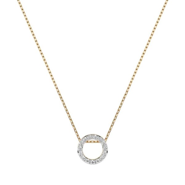 Златно дамско колие с диаманти 0.09Ct Cara Diamanti K104-10028Y/14K