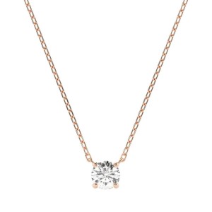 Дамско колие от розово злато с диамант 0.15Ct Cara Diamanti K104-10040R(3.4)/14K