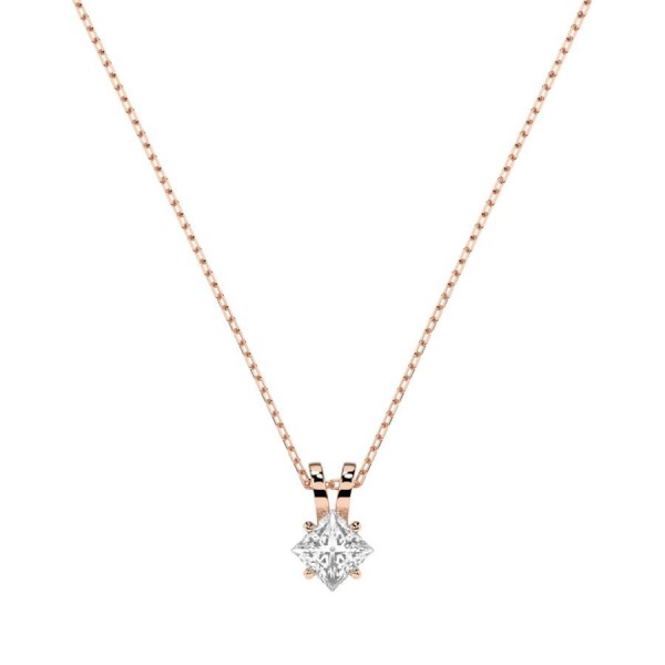 Дамско колие от розово злато с диамант Cara Diamanti K104-10070R