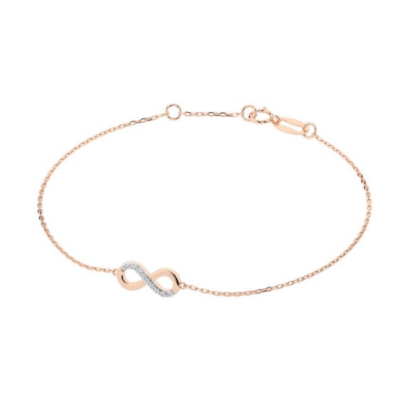 Гривна от розово злато с диаманти Cara Diamanti K105-10009R