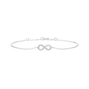 Дамска гривна от бяло злато с диаманти 0.05Ct Cara Diamanti K105-10009W/14K