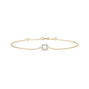Златна дамска гривна с диаманти 0.06Ct Cara Diamanti K105-10016Y/14K