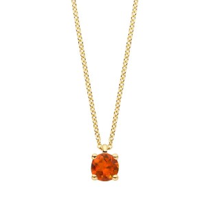 Златно колие с рожден камък цитрин (месец ноември) Blush 3200YCI