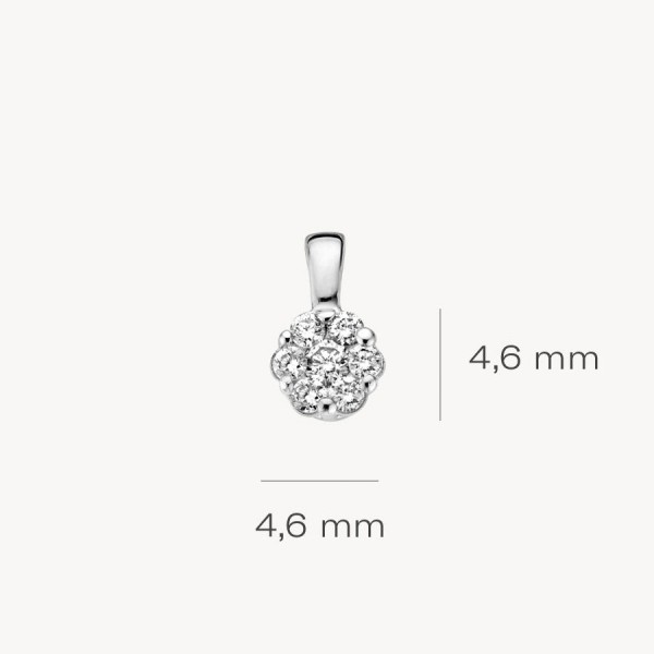 Златна висулка за колие с диамант Blush 6604WDI